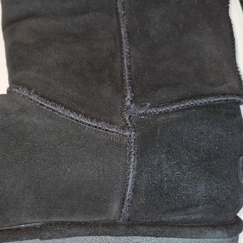 BJORNDAL Zoe Black Leather Suede Boots 10